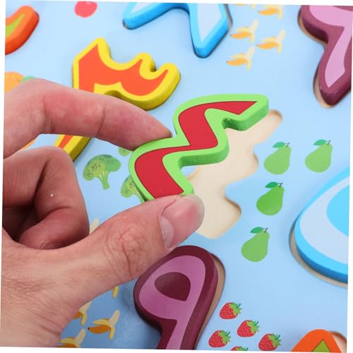 HONMEET Holzpuzzle Arabische Buchstaben Lernspielzeug für Kleinkinder Lernspiel zur Buchstabenerkennung und Zuordnung Fördert Logisches Denken und Frühkindliche Sprachentwicklung von HONMEET