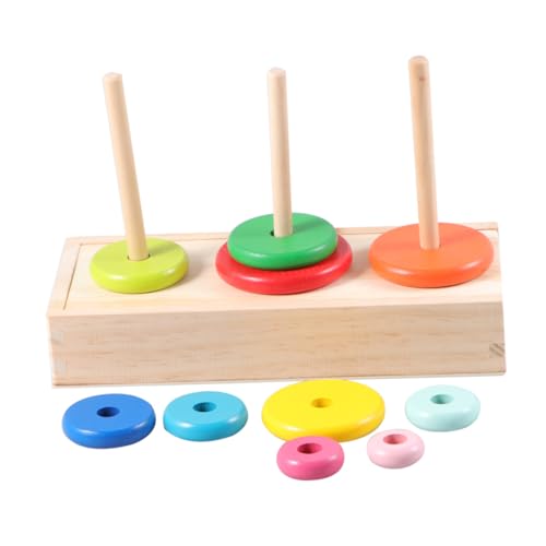 HONMEET Holzspielzeug Lernspiel Holzpuzzle Ring Tower Montessori Motorikspielzeug für Ab Jahren Großes aus Sicherem Stabilem Holz Kreativität Logik und Koordination HONMEET Holzspielzeug Lernspiel Holzpuzzle Ring Tower Montessori Motorikspielzeug für Ab Jahren Großes aus Sicherem Stabilem Holz Kreativität Logik und Koordination von HONMEET