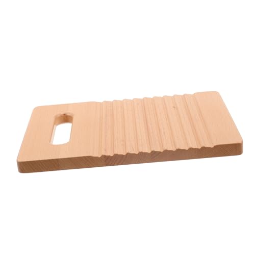 HONMEET Kleines Waschbrett aus Buchenholz für Handlich und Robust Tragbares Haushalts waschbrett zur Feinmotorik Täglichem Wäschewaschen Montessori Lernspielzeug von HONMEET