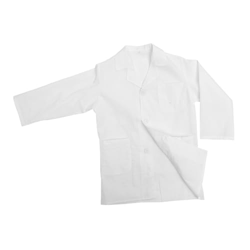 HONMEET Kostüm Kinder Wissenschaft Laborkittel Kinderkostüm Polyester Baumwolle Wissenschaftler Mantel Dekorativer Kinder Laborkittel Kinderzubehör Laborkittel von HONMEET
