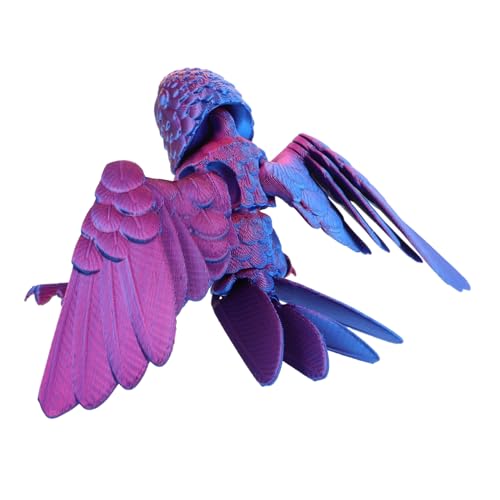 HONMEET 3D-gedruckte Papageienfigur Realistisches Vogelmodell Tierspielzeug Schreibtisch Flexible Vogelstatue Dekorative Tierfigur Mit Beweglichen Flügeln HONMEET 3D-gedruckte Papageienfigur Realistisches Vogelmodell Tierspielzeug Schreibtisch Flexible Vogelstatue Dekorative Tierfigur Mit Beweglichen Flügeln von HONMEET