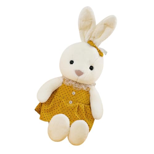HONMEET Kuscheliges Plüsch Kaninchen Weiches Stofftier mit Niedlicher Optik Angenehmes Material Dekoratives Häschen für Erwachsene als Tolles Geschenk von HONMEET