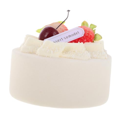 HONMEET Lebensechter Geburtstagskuchen Modell für Schaufensterdekoration Kunstkuchen für Desserttische Essensfotografie und Kreative Anlässe als Charmante Deko und Geschenkoption von HONMEET