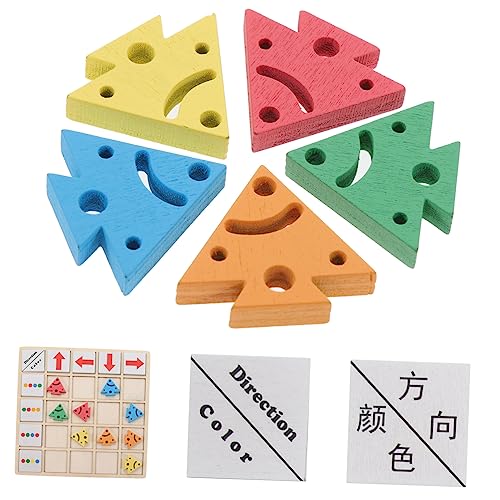 HONMEET Logiktraining für Farb und Richtungs Puzzles Frühförderung Lernspielzeug für Hand Auge Koordination Eltern Junge Mädchen Interaktives Denkspiel von HONMEET