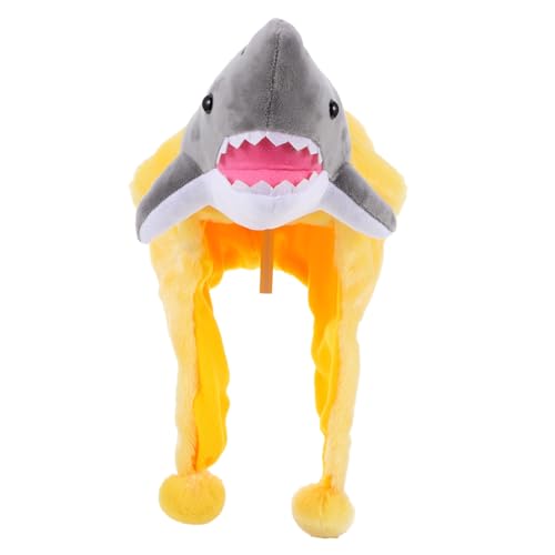 HONMEET Lustige Shark Headgear Haube Warm Partyhut Foto Requisite Erwachsene Karneval Halloween Kostüm Zubehör von HONMEET