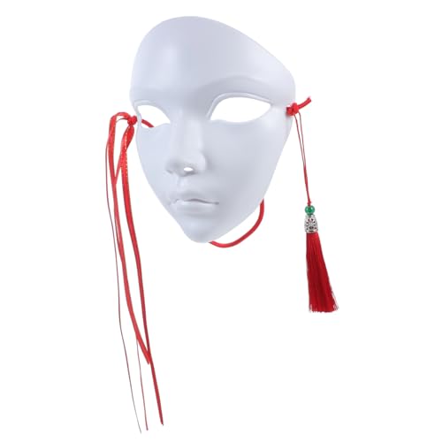 HONMEET Erwachsene Maskerade Weiße Masken Cosplay DIY Handbemalt für Party Hochzeit Kostüm Kreative Dekoration von HONMEET