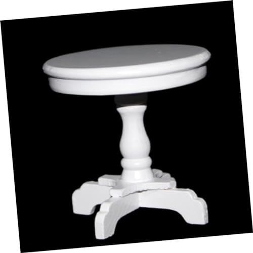 HONMEET Maßstab Holztisch Weiß Traditionelles Design für Puppenhausmöbel Ergänzung für Ihr Mini für Stundenlangen Spielspaß HONMEET Maßstab Holztisch Weiß Traditionelles Design für Puppenhausmöbel Ergänzung für Ihr Mini für Stundenlangen Spielspaß von HONMEET