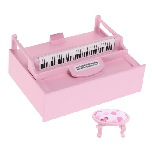 HONMEET Maßstab Puppenhaus Möbel Accessoire Kompakt Stilvoll für Wohnzimmer Kinderzimmer Dekoratives Klavier Instrument HONMEET Maßstab Puppenhaus Möbel Accessoire Kompakt Stilvoll für Wohnzimmer Kinderzimmer Dekoratives Klavier Instrument von HONMEET