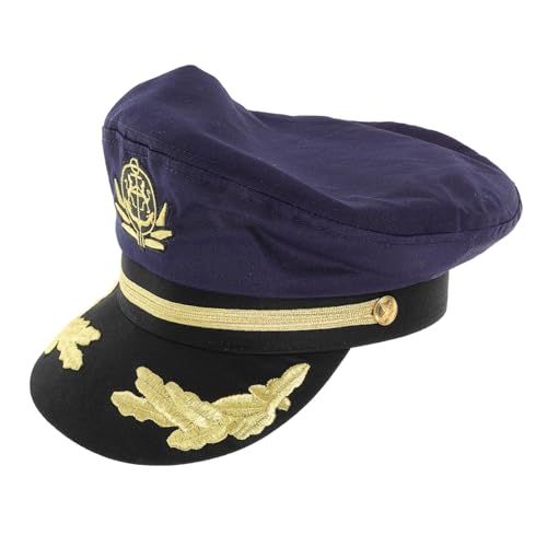 HONMEET Matrosenmütze Cosplay Kapitänshut Bestickter Leichter und Atmungsaktiver Seglerhut für Party Maskerade und Rollenspiele Komfortabel und Langlebig Passend für Erwachsene HONMEET Matrosenmütze Cosplay Kapitänshut Bestickter Leichter und Atmungsaktiver Seglerhut für Party Maskerade und Rollenspiele Komfortabel und Langlebig Passend für Erwachsene von HONMEET