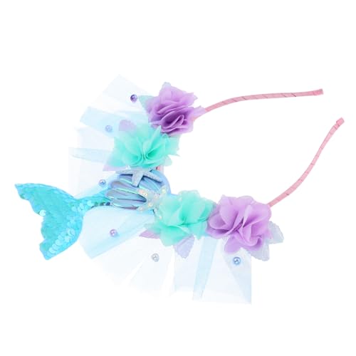 HONMEET Meerjungfrau Haarreif mit schimmerndem einzigartigem Karneval Haarband für Mädchen vielseitiges Party Accessoire mit Meeresmotiv langlebig und stilvoll für Kostüm und Fest HONMEET Meerjungfrau Haarreif mit schimmerndem einzigartigem Karneval Haarband für Mädchen vielseitiges Party Accessoire mit Meeresmotiv langlebig und stilvoll für Kostüm und Fest von HONMEET