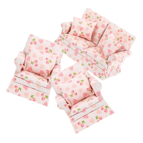 HONMEET Mini Single Sofa Couch und Mini Double Sofa Couch Langlebig Stilvoll für Puppenhaus Wohnzimmer Dekoration HONMEET Mini Single Sofa Couch und Mini Double Sofa Couch Langlebig Stilvoll für Puppenhaus Wohnzimmer Dekoration von HONMEET