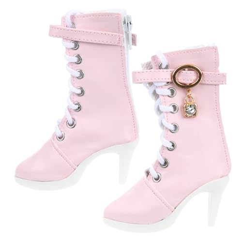 HONMEET Miniatur High Heels Puppenstiefel Modische Doll Accessories Puppen Schuhe mit Spitzem Absatz Passend für Prinzessin Puppen Geschenk für Sammler von HONMEET