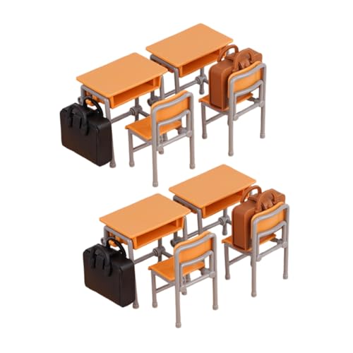 HONMEET Miniatur Klassenzimmer Möbel Gelbe Tische Stühle Schulranzen Realistische Puppenhaus Zubehör Pädagogisch Kreativitätsfördernd Leicht Tragbar für Spiel und Dekoration HONMEET Miniatur Klassenzimmer Möbel Gelbe Tische Stühle Schulranzen Realistische Puppenhaus Zubehör Pädagogisch Kreativitätsfördernd Leicht Tragbar für Spiel und Dekoration von HONMEET