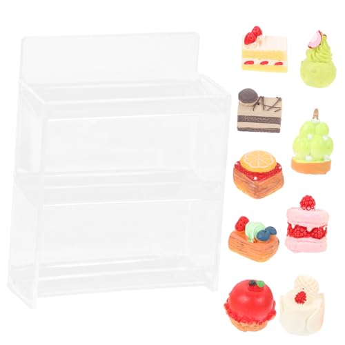 HONMEET Miniatur Puppenhaus Dessertstand Transparentes Miniatur Kuchenregal Dekoration für DIY Puppenhaus Zubehör Micro Landschaft Essensständer HONMEET Miniatur Puppenhaus Dessertstand Transparentes Miniatur Kuchenregal Dekoration für DIY Puppenhaus Zubehör Micro Landschaft Essensständer von HONMEET