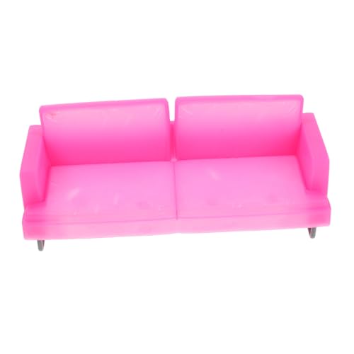 HONMEET Miniatur Puppenhaus Sofa Luxuriöses Design Puppenmöbel für Mädchen Prinzessin Spielzimmer Dekoration Detailreiche Handwerkskunst von HONMEET