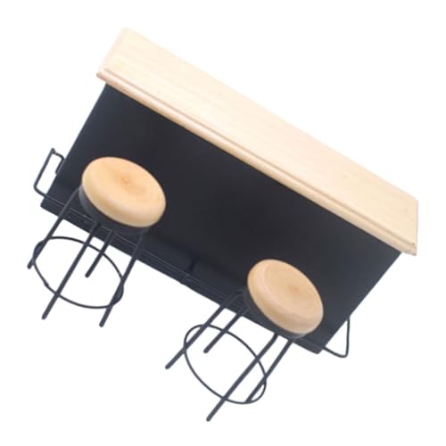 HONMEET Miniatur öbelset Für Puppenhaus Bar Counter Mit 2 Mini Barhockern Ideal Für Kreative Rollenspiele Und Als Zubehör Für Puppenhaus Dekoration HONMEET Miniatur öbelset Für Puppenhaus Bar Counter Mit 2 Mini Barhockern Ideal Für Kreative Rollenspiele Und Als Zubehör Für Puppenhaus Dekoration von HONMEET