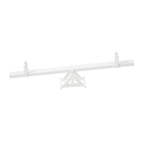 HONMEET Miniatur wippe Modell aus Langlebigem Material Miniatur puppenhausmöbel im Modernen Stil Dekoratives Mini Seesaw Ornament für Kinderzimmer Leicht und Praktisch Beige von HONMEET