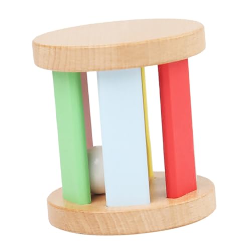 HONMEET Montessori Holz Roller Babyspielzeug Handliche Rassel Hand zu Auge Koordination Kleinkinder Ab Monaten von HONMEET