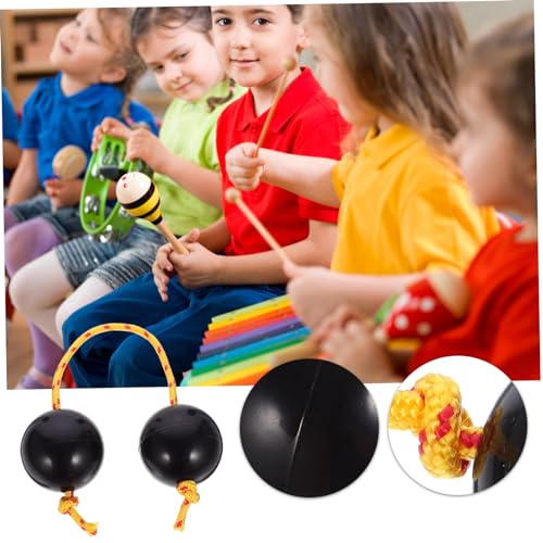 HONMEET Musikalisches Ei Shaker Schwarzer Percussion Eier Shaker für Fördert Rhythmusgefühl Hand Auge Koordination und Spielerisches Lernen Geeignet für Musikstunden und Feiern von HONMEET