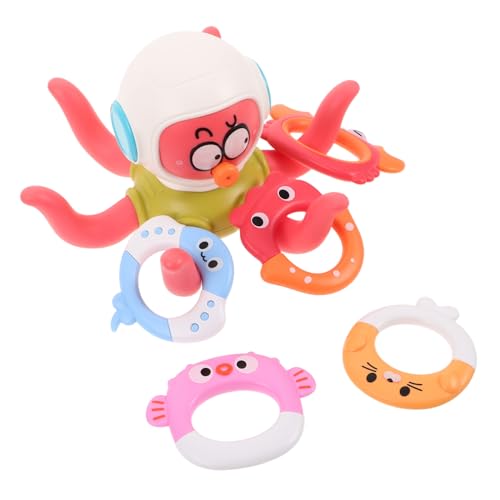 HONMEET Octopus Bade Wasser-ringwurfspiel für Schwimmbad und Badewanne Interaktives Motorikspielzeug für Wasser Landtauglich Leicht und Tragbar für Drinnen und Draußen von HONMEET