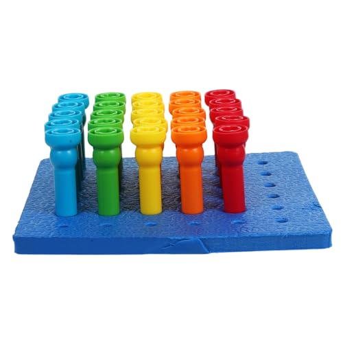 HONMEET Peg Board mit Pilz Peggen aus Robustem Kunststoff Motorikförderndes Lernspielzeug zum Farbsortieren und Zählen für Kleinkinder Interaktives Montessori Förderspielzeug für Frühe HONMEET Peg Board mit Pilz Peggen aus Robustem Kunststoff Motorikförderndes Lernspielzeug zum Farbsortieren und Zählen für Kleinkinder Interaktives Montessori Förderspielzeug für Frühe von HONMEET