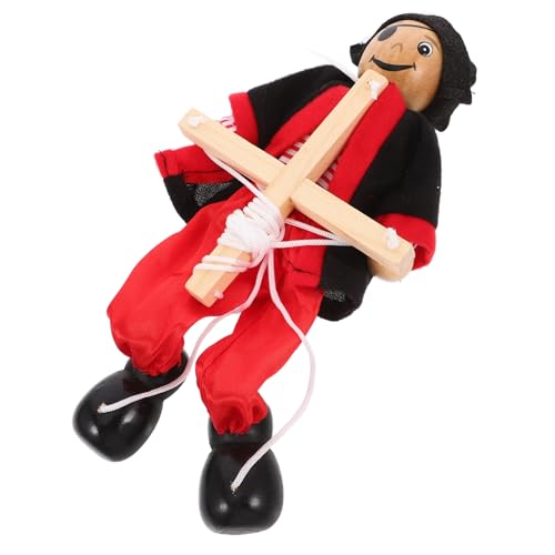 HONMEET Piraten Marionette aus Holz Lustige Puppenfigur mit Schnur für Puppentheater Klassisches Piraten Design Perfektes für Eltern Interaktionen HONMEET Piraten Marionette aus Holz Lustige Puppenfigur mit Schnur für Puppentheater Klassisches Piraten Design Perfektes für Eltern Interaktionen von HONMEET