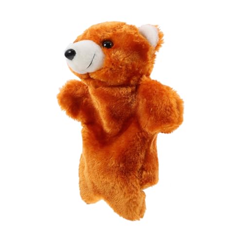 HONMEET Plüsch Bär Handpuppe Kuscheliges Stofftier mit Weichem Plüsch und PP Baumwolle für Interaktives Storytelling Rollenspiel von HONMEET
