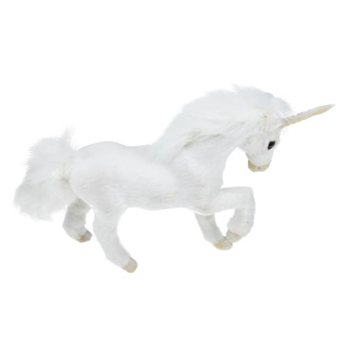 HONMEET Plüsch Einhorn Modell Realistische Simulation aus Weichem Kunstfell und Kunststoff Kreatives Deko Tier für Kinderzimmer Foto Requisite Sicheres und Charmante Wohnraumdekoration HONMEET Plüsch Einhorn Modell Realistische Simulation aus Weichem Kunstfell und Kunststoff Kreatives Deko Tier für Kinderzimmer Foto Requisite Sicheres und Charmante Wohnraumdekoration von HONMEET
