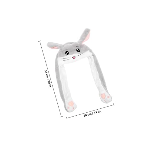 HONMEET Plüsch Hamster Mütze mit Beweglichen Ohren Niedlicher Cartoon Hut aus Hochwertigem Plüsch Lustiger Kopfputz für Erwachsene und Kreatives Kostümzubehör Geschenk zu Zufällige Farbe HONMEET Plüsch Hamster Mütze mit Beweglichen Ohren Niedlicher Cartoon Hut aus Hochwertigem Plüsch Lustiger Kopfputz für Erwachsene und Kreatives Kostümzubehör Geschenk zu Zufällige Farbe von HONMEET