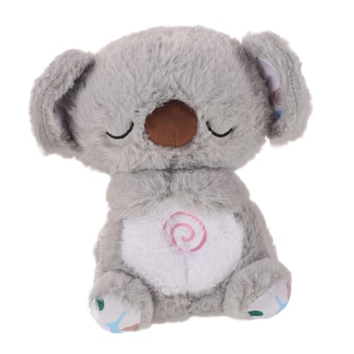 HONMEET Plüsch Koala Kuscheltier mit Beruhigender Musik und Sanftem Leuchten Weiches Simulationstier aus Langlebigem als Schlaf Begleittier für Babyzimmer und Wohnzimmer von HONMEET