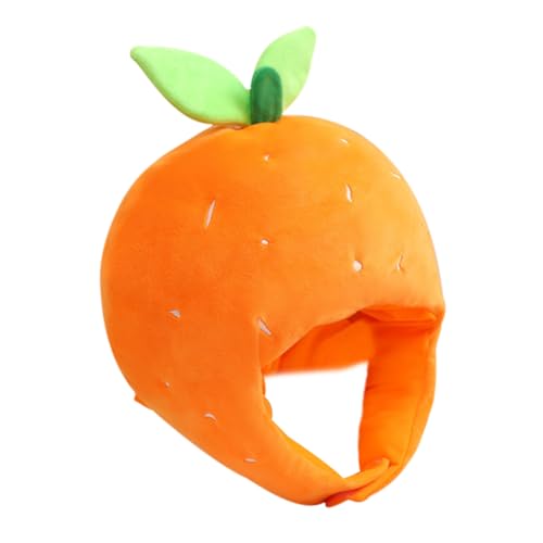 HONMEET Plüsch Orangen Kostüm Hut Weiches Kurzplüsch Headwear mit Verstellbarer Passform Leichtes Kompaktes Partyaccessoire für Fotografie Karneval und Geburtstagsfeiern HONMEET Plüsch Orangen Kostüm Hut Weiches Kurzplüsch Headwear mit Verstellbarer Passform Leichtes Kompaktes Partyaccessoire für Fotografie Karneval und Geburtstagsfeiern von HONMEET