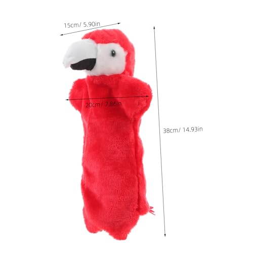 HONMEET Plüsch Papagei Handpuppe Handspielpuppe Kuscheltier Interaktives Rollenspiel Erzählspielzeug für Jungen und Mädchen von HONMEET
