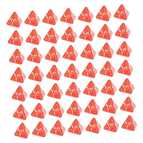 HONMEET Würfel 60 Stück polyedrische Würfel rot wiederverwendbar und robust ideal für Partys von HONMEET