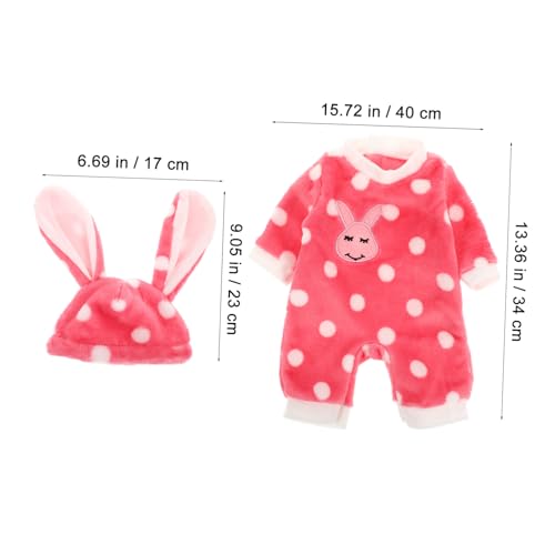 HONMEET Puppenkleidung Plüsch Jumpsuit für Babypuppen Weiche und Kuschelige Puppenbekleidung Realistisches Puppenzubehör Einfach Anzuziehen Süßes Outfit HONMEET Puppenkleidung Plüsch Jumpsuit für Babypuppen Weiche und Kuschelige Puppenbekleidung Realistisches Puppenzubehör Einfach Anzuziehen Süßes Outfit von HONMEET