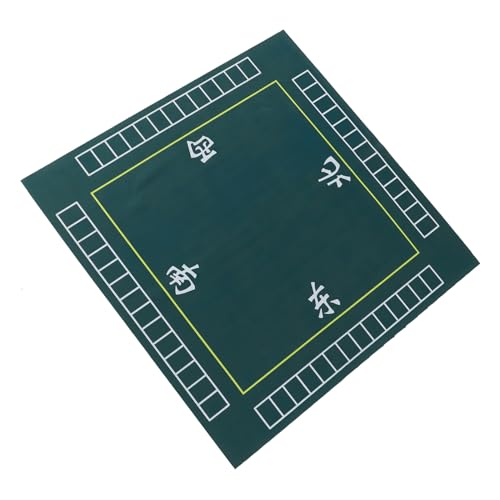 HONMEET Quadratische Mahjong Tischmatte Grün Verdickte rutschfeste Polyester Tischdecke Geräuschreduzierende Abdeckung für Brettspiele Poker Paigow Domino Spiele HONMEET Quadratische Mahjong Tischmatte Grün Verdickte rutschfeste Polyester Tischdecke Geräuschreduzierende Abdeckung für Brettspiele Poker Paigow Domino Spiele von HONMEET