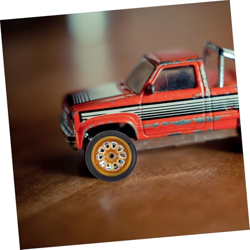 HONMEET Rc Auto Zubehör Gummireifen Felgen Fahrzeug Modell Ersatzteile Passend für Kleinkinder und Sammler von HONMEET