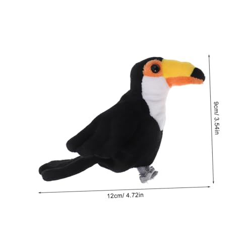 HONMEET Realistische Kleine Vogel Fingerpuppe aus Plüsch Detailgetreues Tragbares Handpuppenspielzeug für Junge Mädchen und Kleinkinder Storytelling Accessoire von HONMEET
