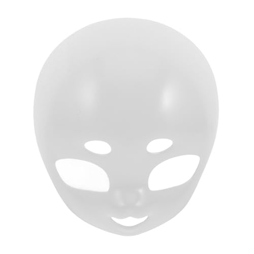 HONMEET Realistische Weiße Vollgesichtsmaske Im -stil, Unfertige Maske, Blanko, Bemalbare Maske Für Halloween, Weiße Maskerade-maske, Partyzubehör HONMEET Realistische Weiße Vollgesichtsmaske Im -stil, Unfertige Maske, Blanko, Bemalbare Maske Für Halloween, Weiße Maskerade-maske, Partyzubehör von HONMEET