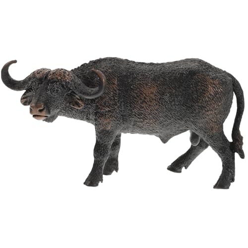 HONMEET Realistisches Afrikanisches Rindmodell aus Solidem Kunststoff Naturgetreue Tierfigur mit Besonderer Textur Dekoratives Wildtier Stabil Stehende Rind Dekoration für Schreibtisch HONMEET Realistisches Afrikanisches Rindmodell aus Solidem Kunststoff Naturgetreue Tierfigur mit Besonderer Textur Dekoratives Wildtier Stabil Stehende Rind Dekoration für Schreibtisch von HONMEET