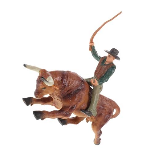 HONMEET Realistisches Bullfight Cowboy Modell aus Resin Detailgetreue Stierfigur und Miniatur Western Dekoration für Tisch Büro Garten und Sammler Spanische Tierfigur HONMEET Realistisches Bullfight Cowboy Modell aus Resin Detailgetreue Stierfigur und Miniatur Western Dekoration für Tisch Büro Garten und Sammler Spanische Tierfigur von HONMEET