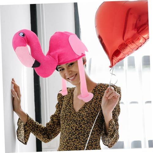 HONMEET Romantischer Flamingo Hut Damen Plüsch Tiermütze Bequem Atmungsaktiv Verstellbar Valentinstag Kostüm Party Zubehör Geschenk HONMEET Romantischer Flamingo Hut Damen Plüsch Tiermütze Bequem Atmungsaktiv Verstellbar Valentinstag Kostüm Party Zubehör Geschenk von HONMEET