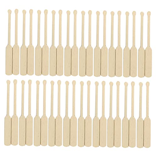HONMEET Mini-Modelle Mit Strandmotiv 100 Stück Miniatur-holzpaddel Zur Dekoration von HONMEET