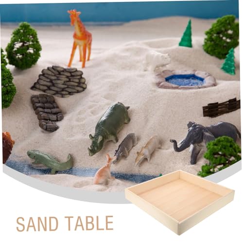 HONMEET Sandkasten aus Holz Kompakte Indoor Sandbox mit Praktischem Stauraum Langlebig Leicht für Jungen und Mädchen Vielseitiges Outdoor von HONMEET