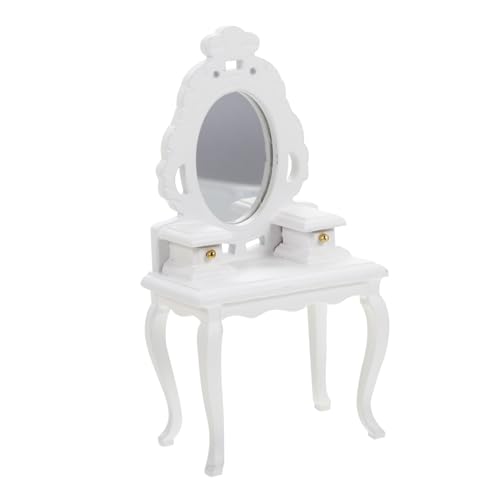 HONMEET Miniatur-schminktisch-Ornament Mini-möbel Aus Material Für Kinder Langzeitgebrauch Realistisches Design Mini-hausdekor Lustig Und Einzigartig von HONMEET