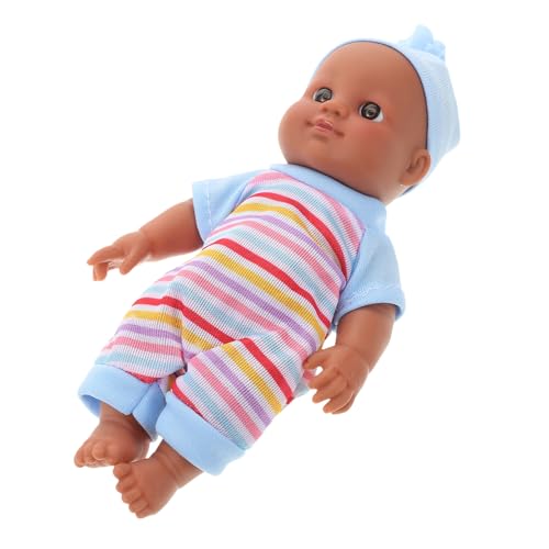 HONMEET Schwarze Puppe Realistische Babypuppen Weiche Babypuppen Kleinkindbabypuppe Realistisches Babypuppenmädchen PVC von HONMEET