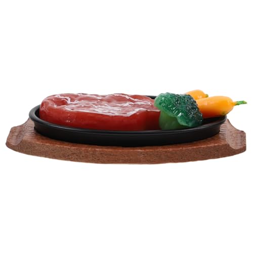 HONMEET Simuliertes Mini Steak Modell aus Langlebigem Material Detailgetreues Puppenhaus Küchenzubehör Realistisches Essensspielzeug für Miniaturküche und Dekoration Leicht Tragbar und HONMEET Simuliertes Mini Steak Modell aus Langlebigem Material Detailgetreues Puppenhaus Küchenzubehör Realistisches Essensspielzeug für Miniaturküche und Dekoration Leicht Tragbar und von HONMEET