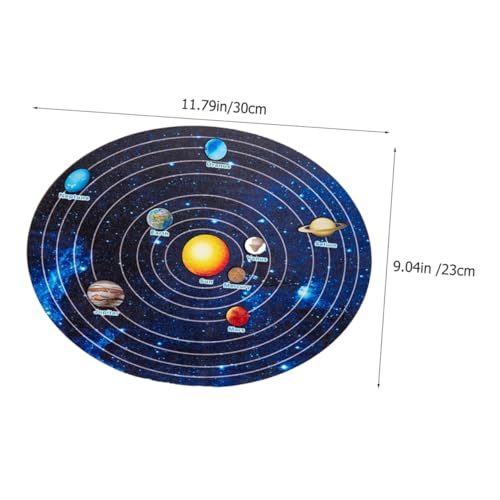HONMEET Solar System Holzpuzzle für Kleinkinder Edukatives Weltraum Lernspielzeug Fördert Form Farberkennung Handliche für Motorische Entwicklung Geeignet für Junge Mädchen von HONMEET