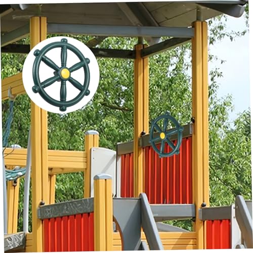 HONMEET Spielplatz Lenkrad aus Robustem PP Material Realistisch Drehbar Farbenfrohes Piratenschiff Steuerrad Zubehör Langlebig für Kreative Outdoor Abenteuer HONMEET Spielplatz Lenkrad aus Robustem PP Material Realistisch Drehbar Farbenfrohes Piratenschiff Steuerrad Zubehör Langlebig für Kreative Outdoor Abenteuer von HONMEET