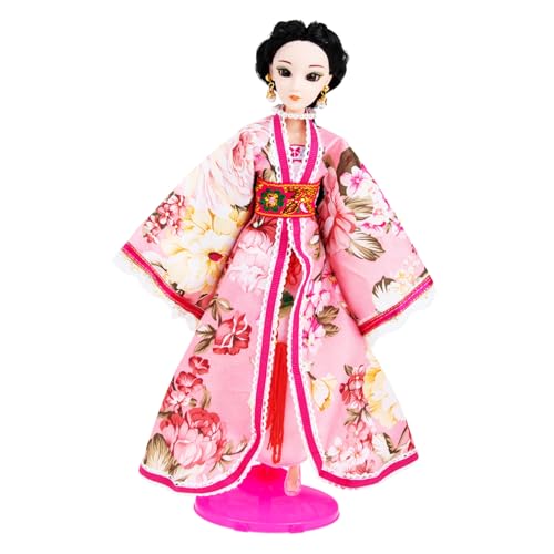 HONMEET Stil Hanfu Puppe Mädchen mit Feiner Weicher Oberfläche Sicherem Material für Zuhause Reisen und Fotoshooting Authentische Antike Kleidung von HONMEET