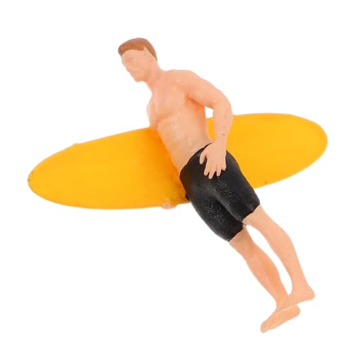 HONMEET Miniatur-surfjunge-Figur Strandparty-bastelfigur Miniatur-strandfiguren Schwimmfiguren Realistisches Surfspielzeug Miniatur-surfjungenfigur von HONMEET